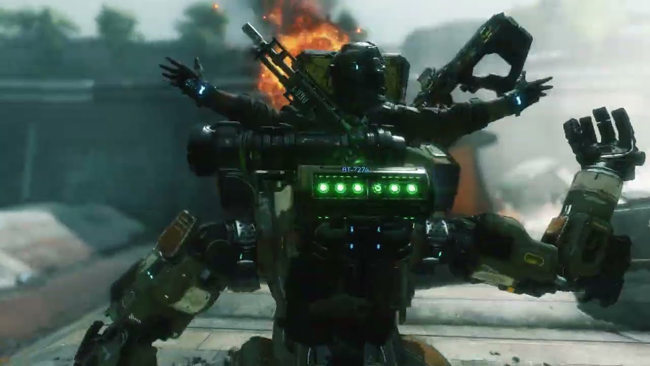 Titanfall 2 Kane full bossfight and level all attacks shown