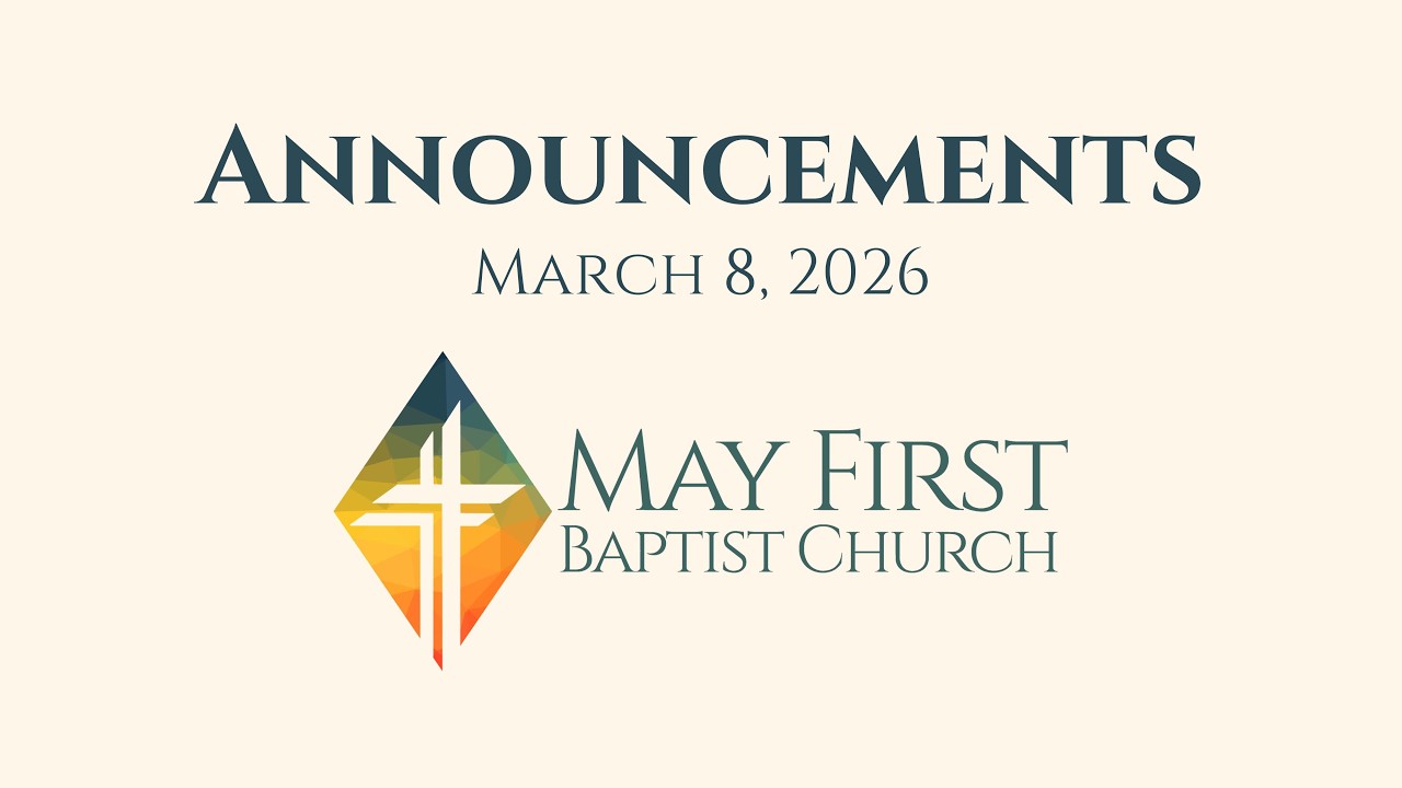 Announcements | March 8, 2026