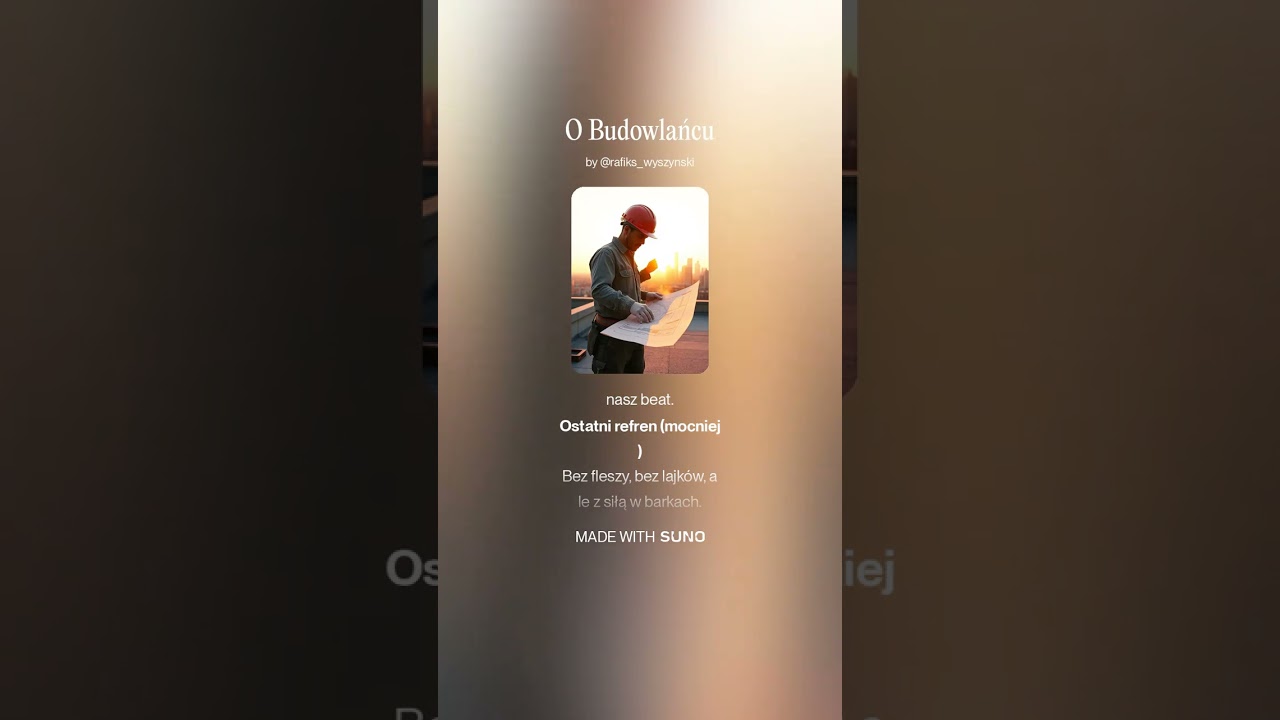O Budowlańcu #music #musicvideo #edm #rafiks #spotify #walka #muzyka #hitsong #motivation