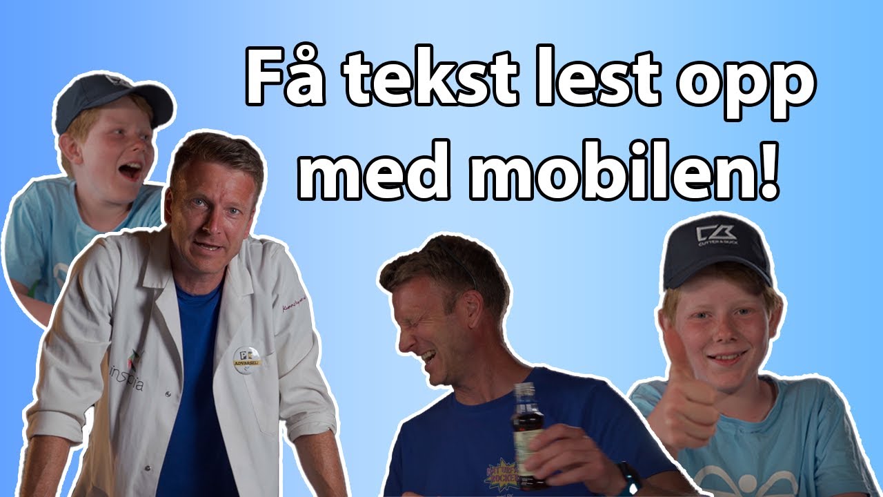 Få tekst lest opp med mobilen! (Microsoft Lens)