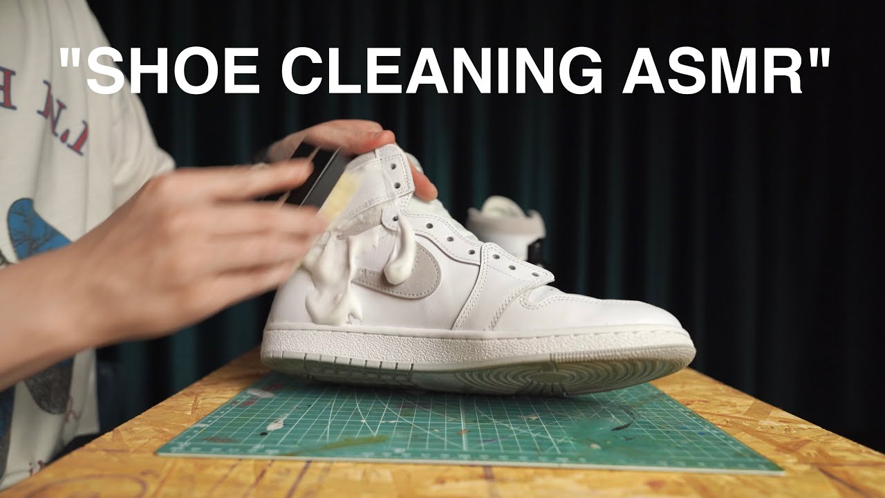 【中古のスニーカーを買ったらまずやってる事とヴィンテージ カスタム】NIKE air jordan 1 85 エアジョーダン1 クリーニング　sneaker cleaning ASMR adidas
