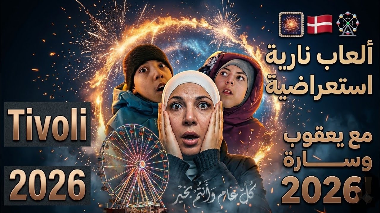 ألعاب نارية خرافية2026! 😱🎆🇩🇰 🎡CRAZY Fireworks,Tivoli New Year