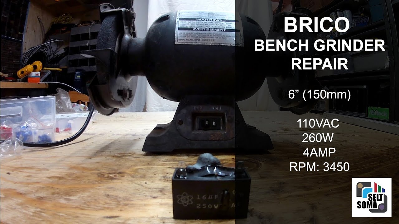 Bench Grinder Repair - Capacitor Replacement