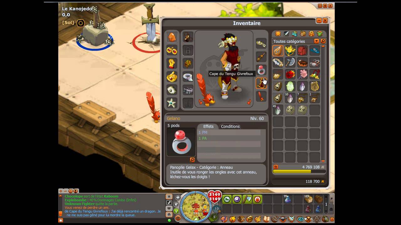 Pr&eacute;sentation Roublard Feu lvl 180
