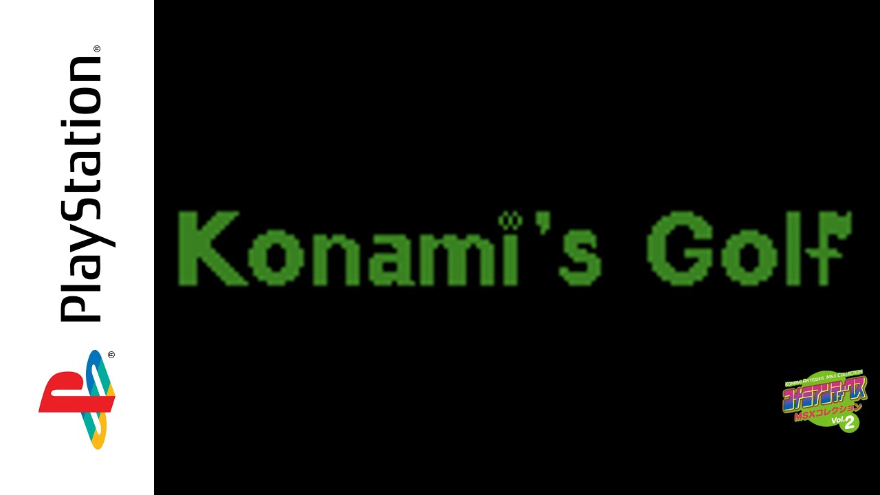 [PSX] Konami Antiques: MSX Collection Vol. 2: Konami's Golf (1998) Longplay
