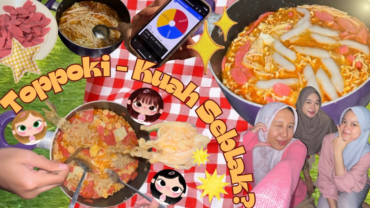 MASAK TOPPOKI SAMBIL CHALLENGE😼🤯🥘| Ngide banget asli😓🫷🏻bumbu indomie seblak penyelamat🤝💋🍽️