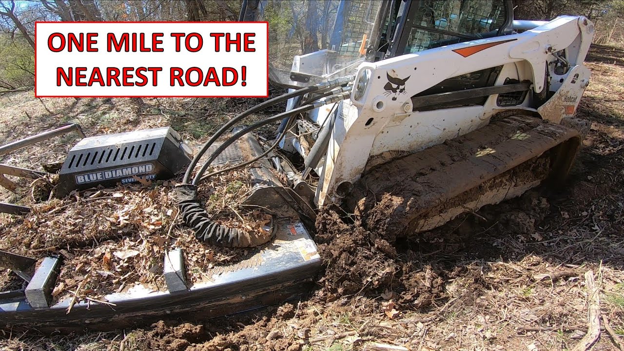 Skid loader stuck in mud! In the Middle of NOWHERE!