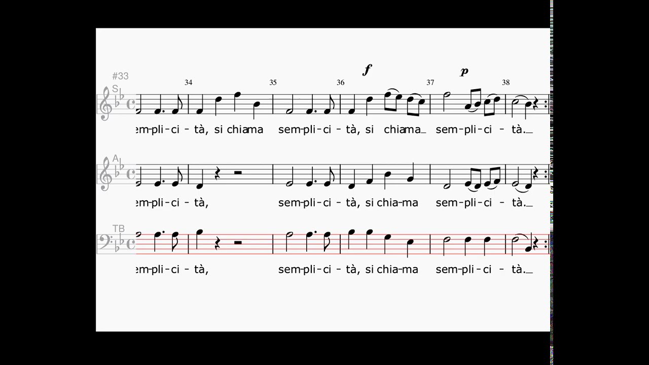 Piu non si trovano, tenor & bass, KV 549, W.A. Mozart