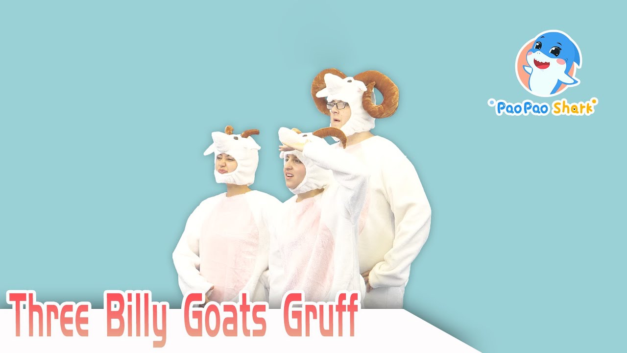 Three Billy Goats Gruff | Paopao Shark Super Fun English Stories for Kids