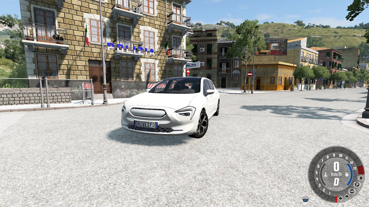 BeamNG || Cherrier Vivace E - Electric Car || Driving with Logitech G27