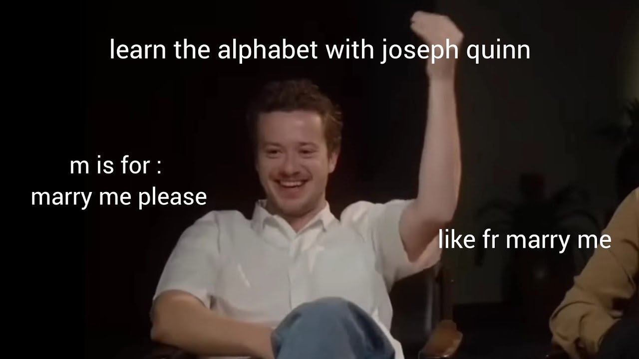learn the alphabet with joseph quinn