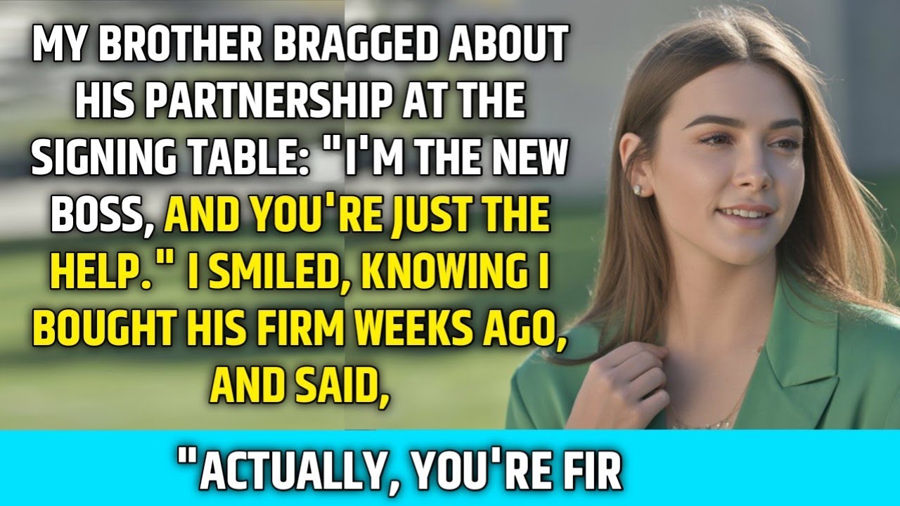 My Brother Announced He Was the New Partner… Then I Revealed I Owned the Company #emotionalstory 