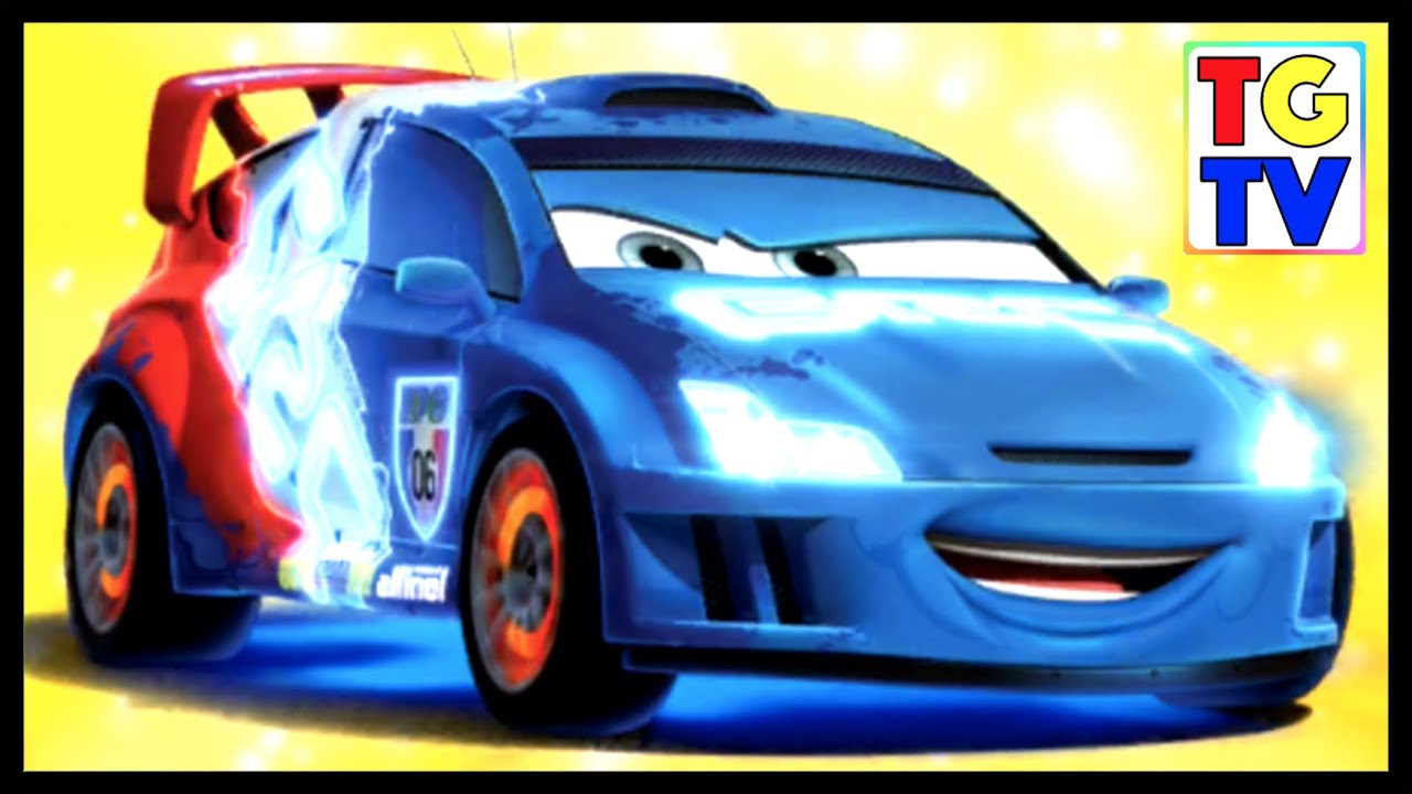 Cars: Fast as Lightning NEON RACING! Neon Raoul vs McQueen, DJ, Wingo