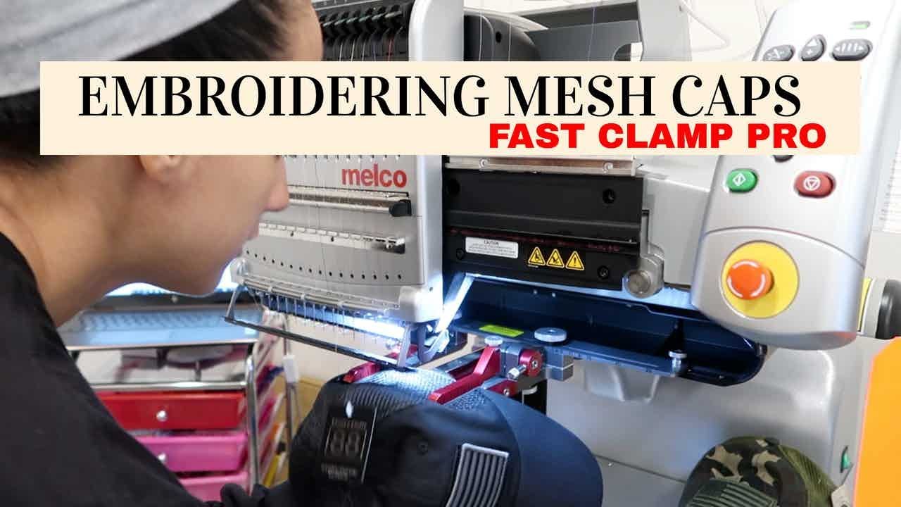 Вышиваем сетчатые шапки с помощью зажима Melco Fast Clamp Pro! Главная Вышивальный бизнес