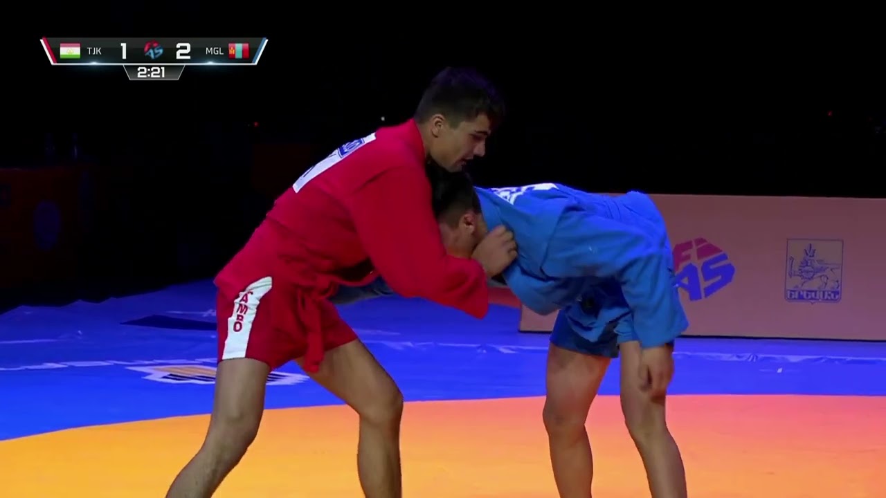 ABDULLOI vs BATKHUYAG. 64 kg Youth male. World Cadets, Youth and Junior SAMBO Championships 2022