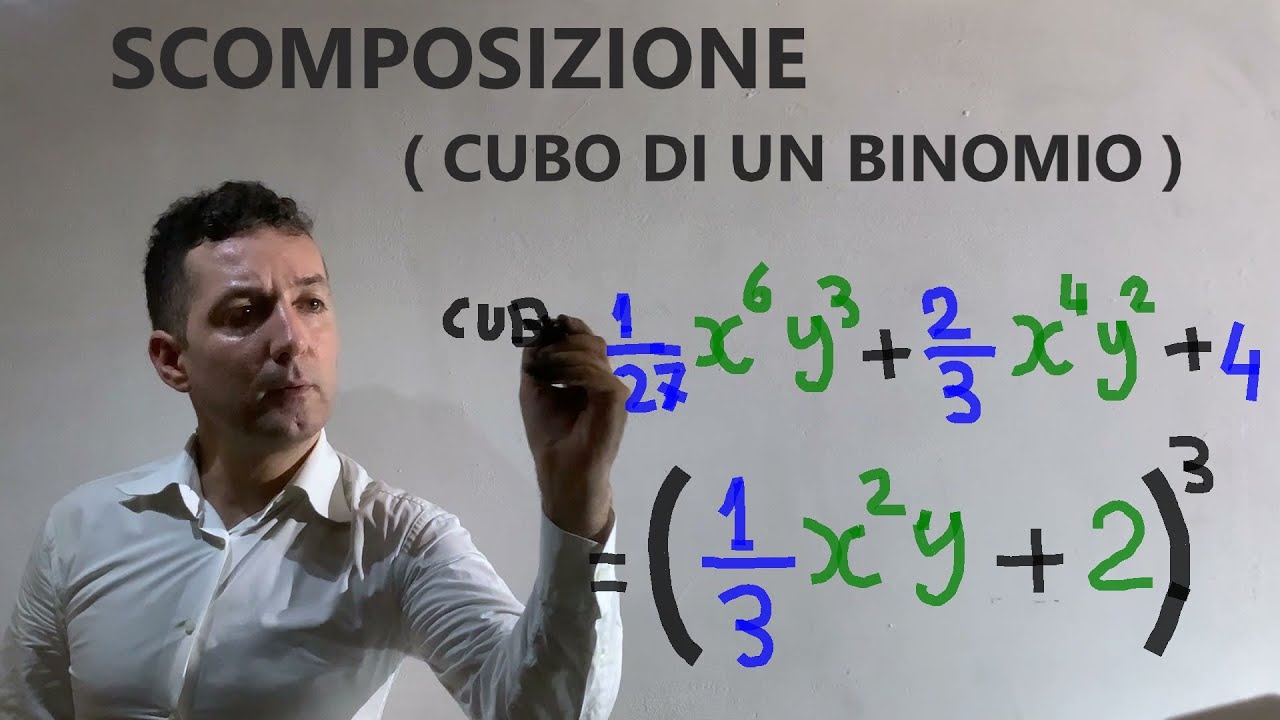 Scomposizione derivante da un cubo di binomio