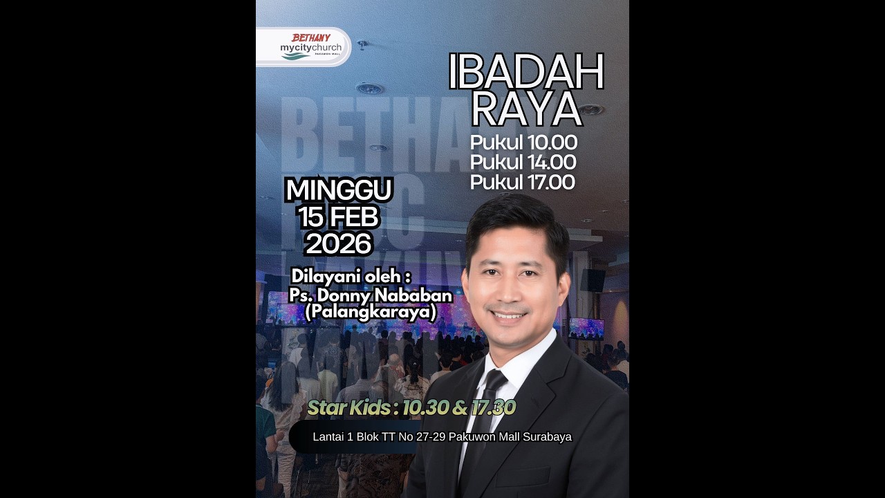 Ibadah Raya 15 February 2026, Pdt Donny Nababan
