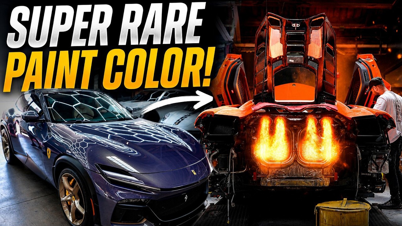 SUPER RARE ONE OFF PAINT FERRARI + WAKING UP LAMBO REVUELTO!!!