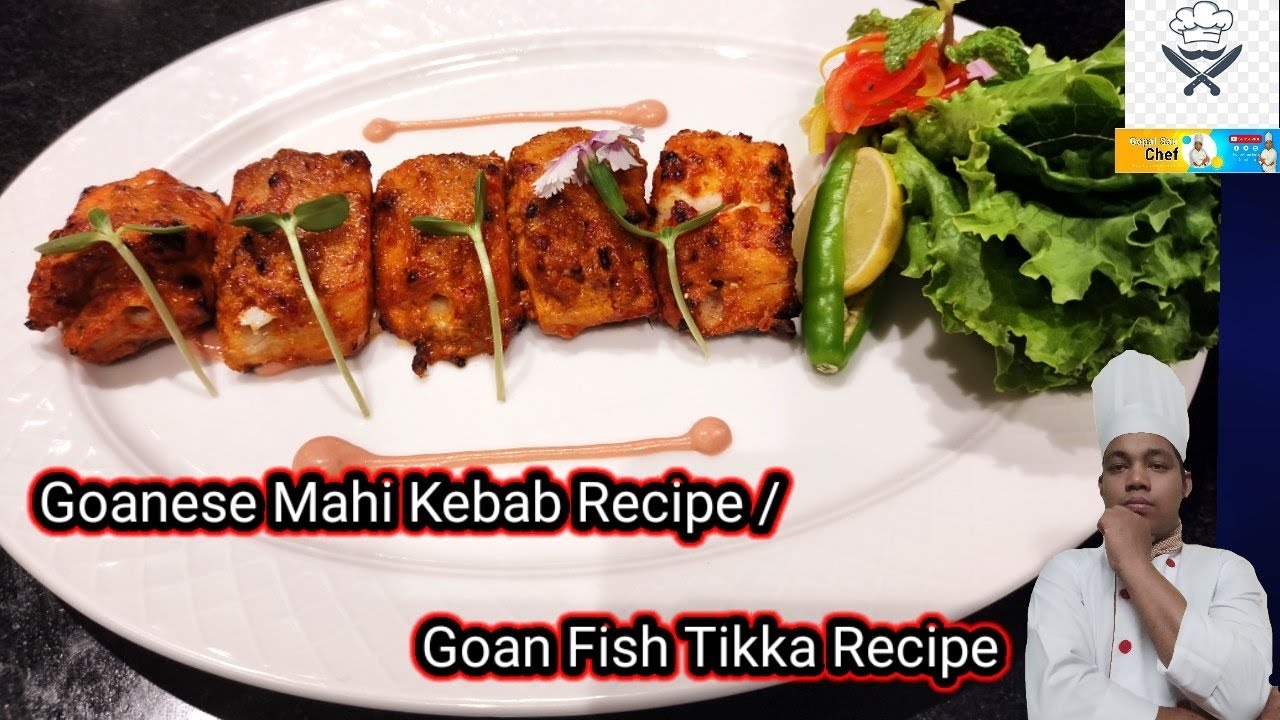 Goanese Mahi Kabab Recipe | Goan Fish Tikka Recipe | Goan Style Tandoori Fish Tikka Easy Recipe