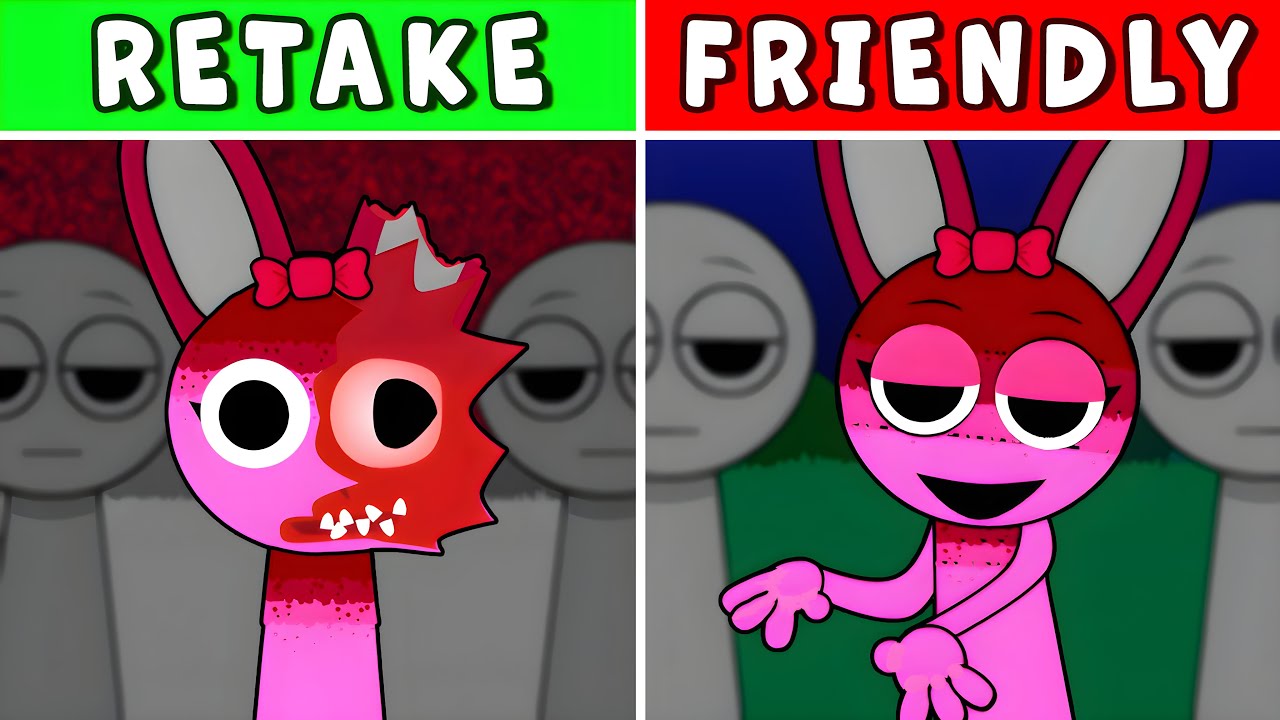 Incredibox Sprunki - Retake but Friendly Retake I Normal vs Horros Version (New Mod)