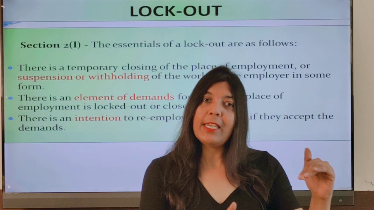Labour And Industrial Law | LOCK OUT