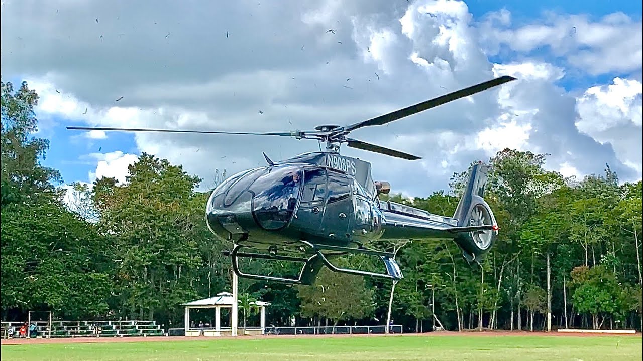 DESPEGUE Y ATERRIZAJE DE EUROCOPTER H130 | AIRBUS H130 | #helicopter #airbushelicopters #vuelos