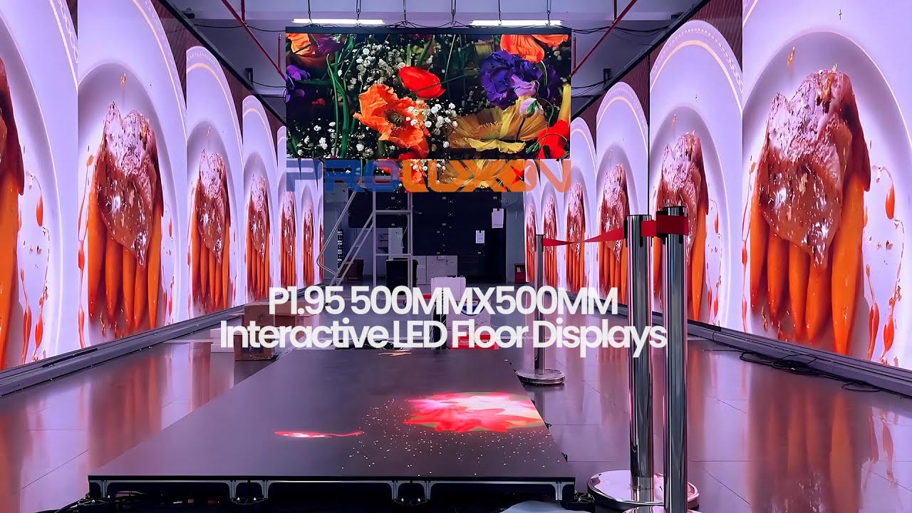 Interactive LED Floor Display Screens, P1.95 GOB High-end Smart Interactive Touch Digital Signage