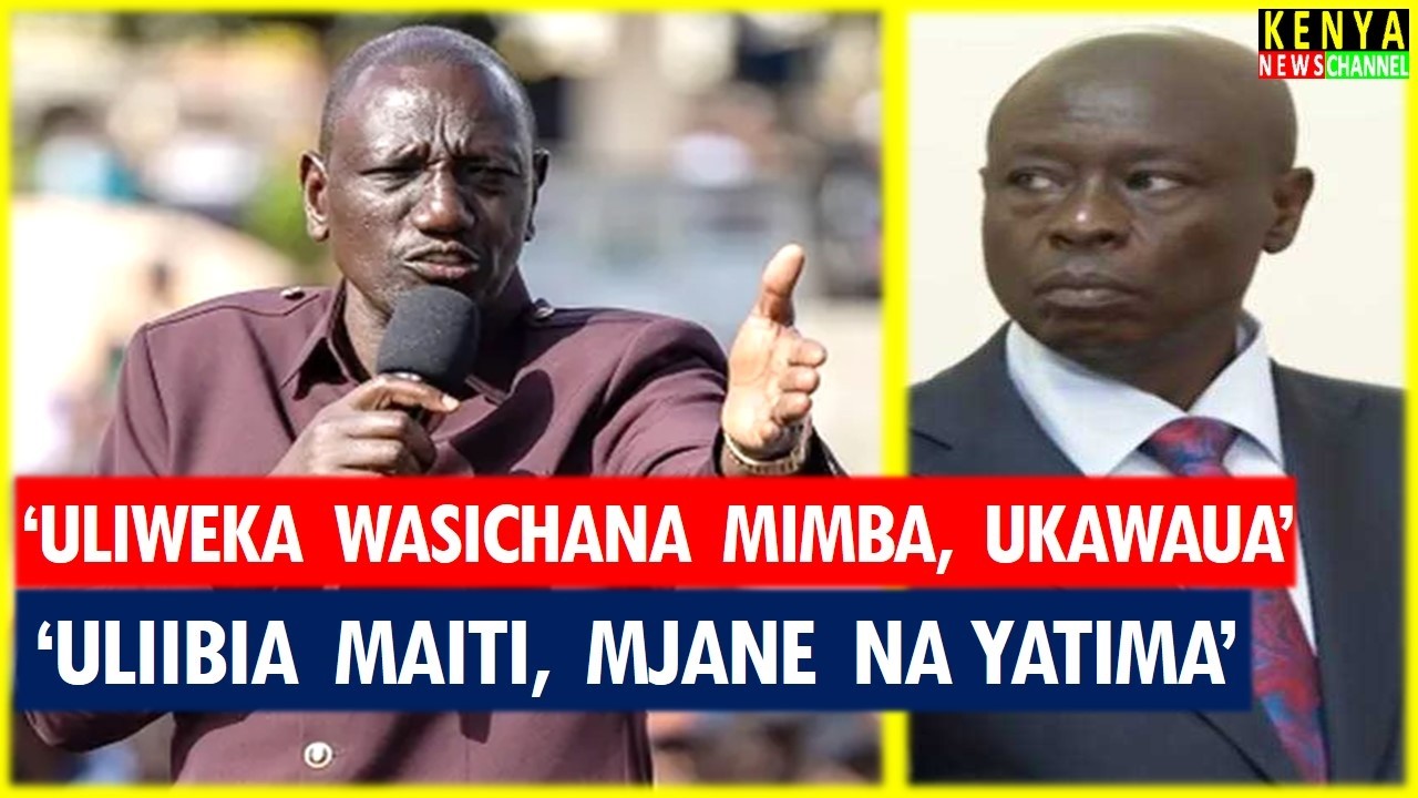 THIS IS HOT! Ruto makes SHOCKING REVELATIONS about Gachagua in an Angry Speech today in Kakamega