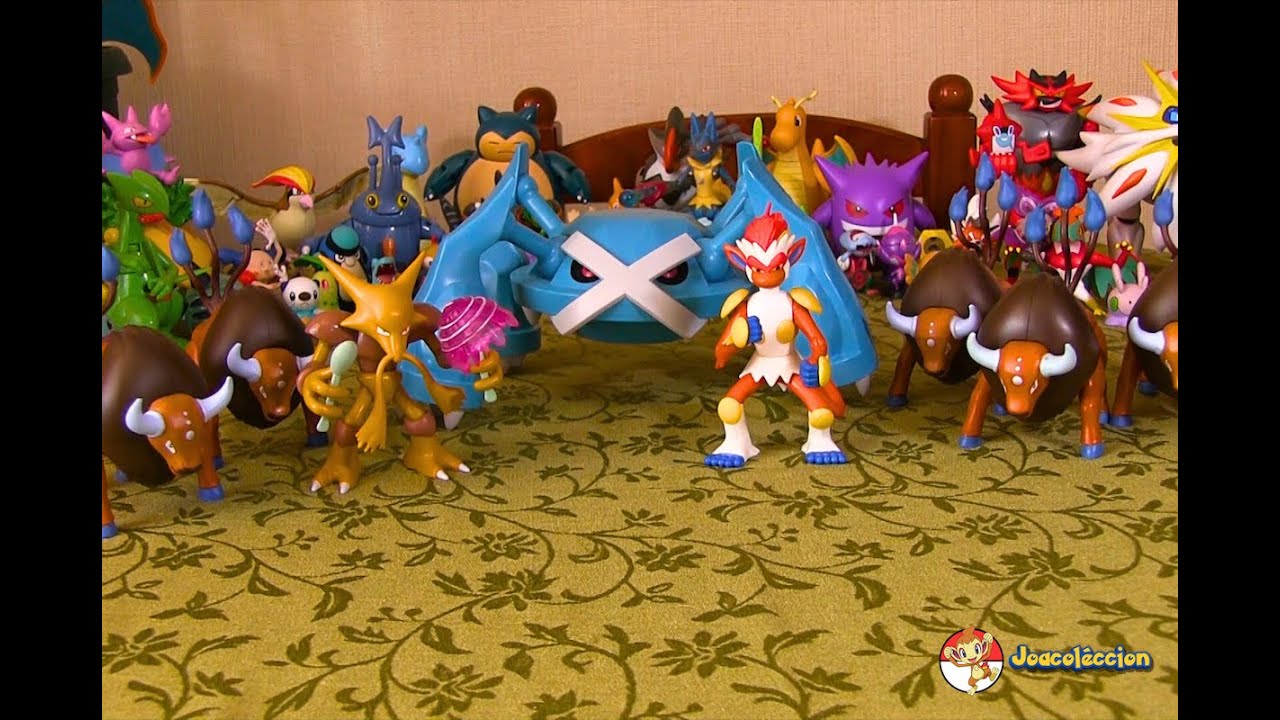 Figuras Pokémon Metagross Jazwares, Tauros Jazwares, Infernape y Alakazam Jazwares / Joacoléccion