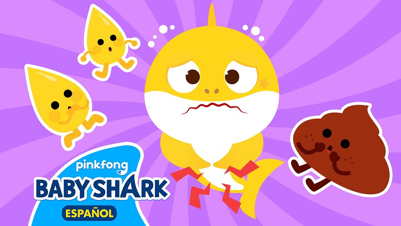 Popó y Pipí | Canciones de Curiosidad de Tiburón Bebé | Canciones Infantiles | Baby Shark en español