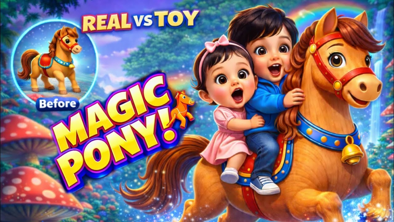Wooden Pony Adventure! 🐎 Clip-Clop-Clop Song | Akku Yashi World | 3D animated New Nursery Rhyme 2026