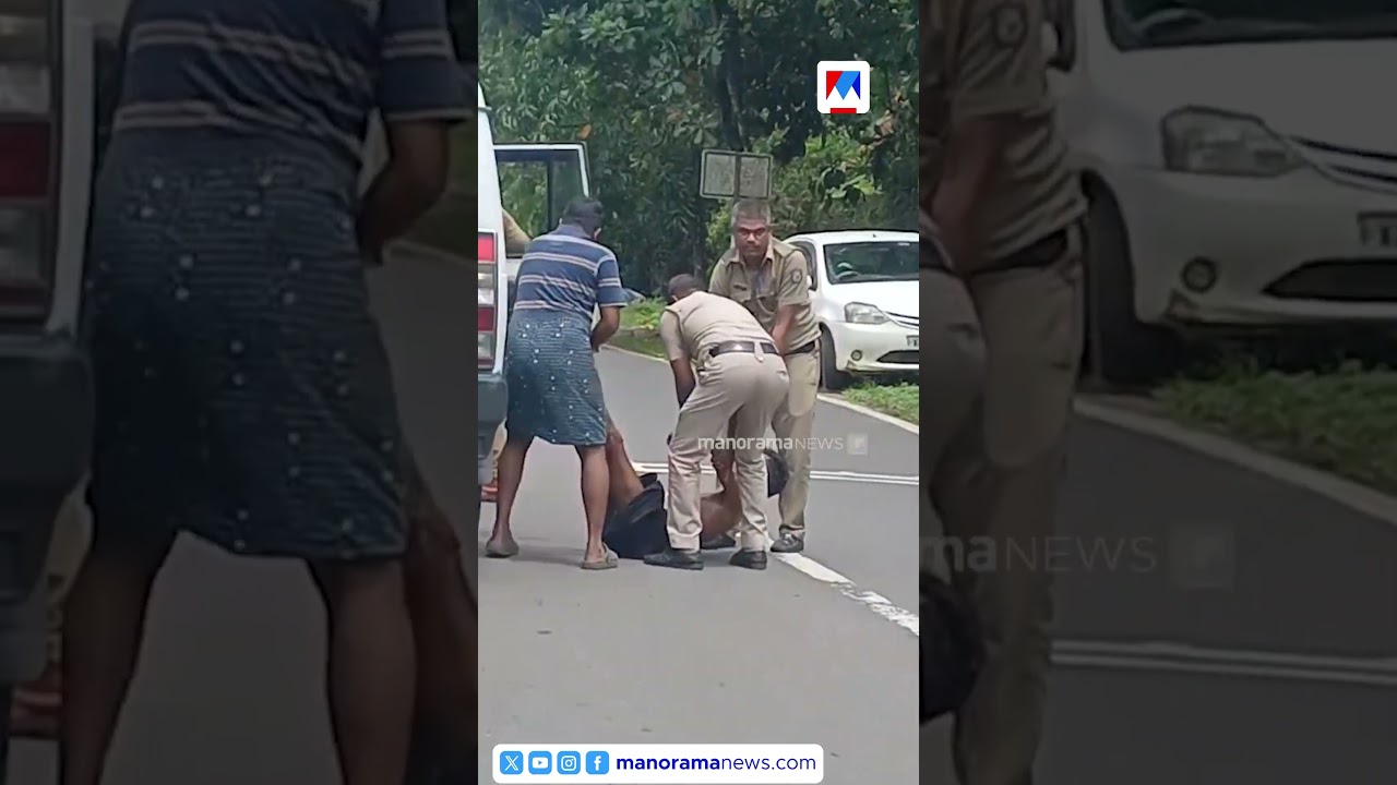 കഞ്ചാവ് ലഹരിയിൽ യുവാവിന്റെ പരാക്രമം; പൊലീസ് വാഹനത്തിൽ നിന്ന് ചാടി രക്ഷപ്പെടാന്&zwj; ശ്രമം