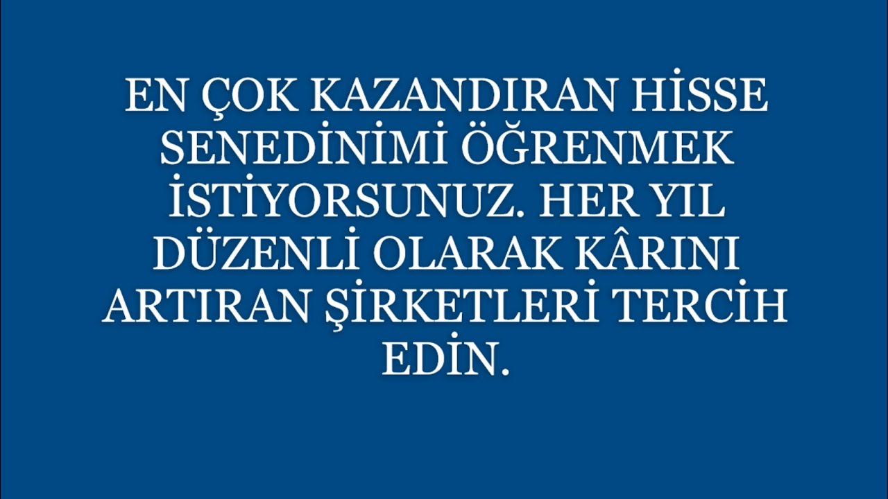 DGKLB # Hisse Analizi