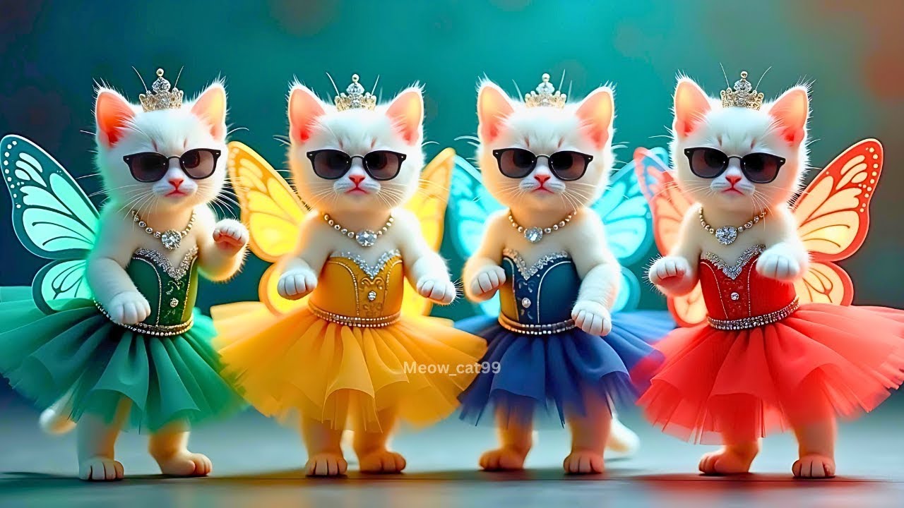 बिल्ली डांस | Cutest Cat videos funny dance🤣💃Dance Videos for cats 
