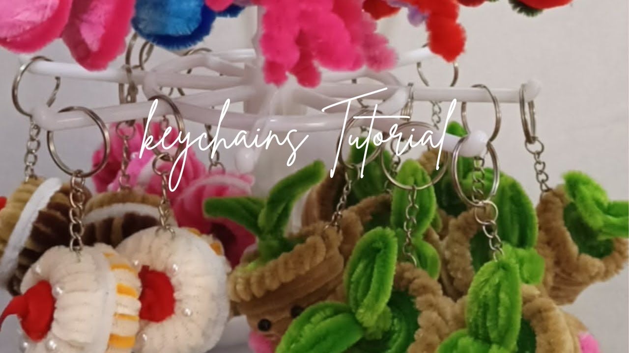 Изготовление брелоков из пушистой проволоки 🫶❤️ 
