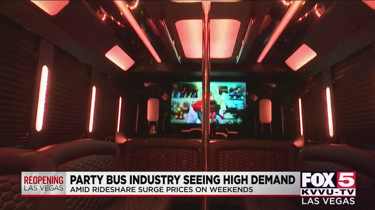 Party bus business in Las Vegas seeks high demand amid rideshare price surge