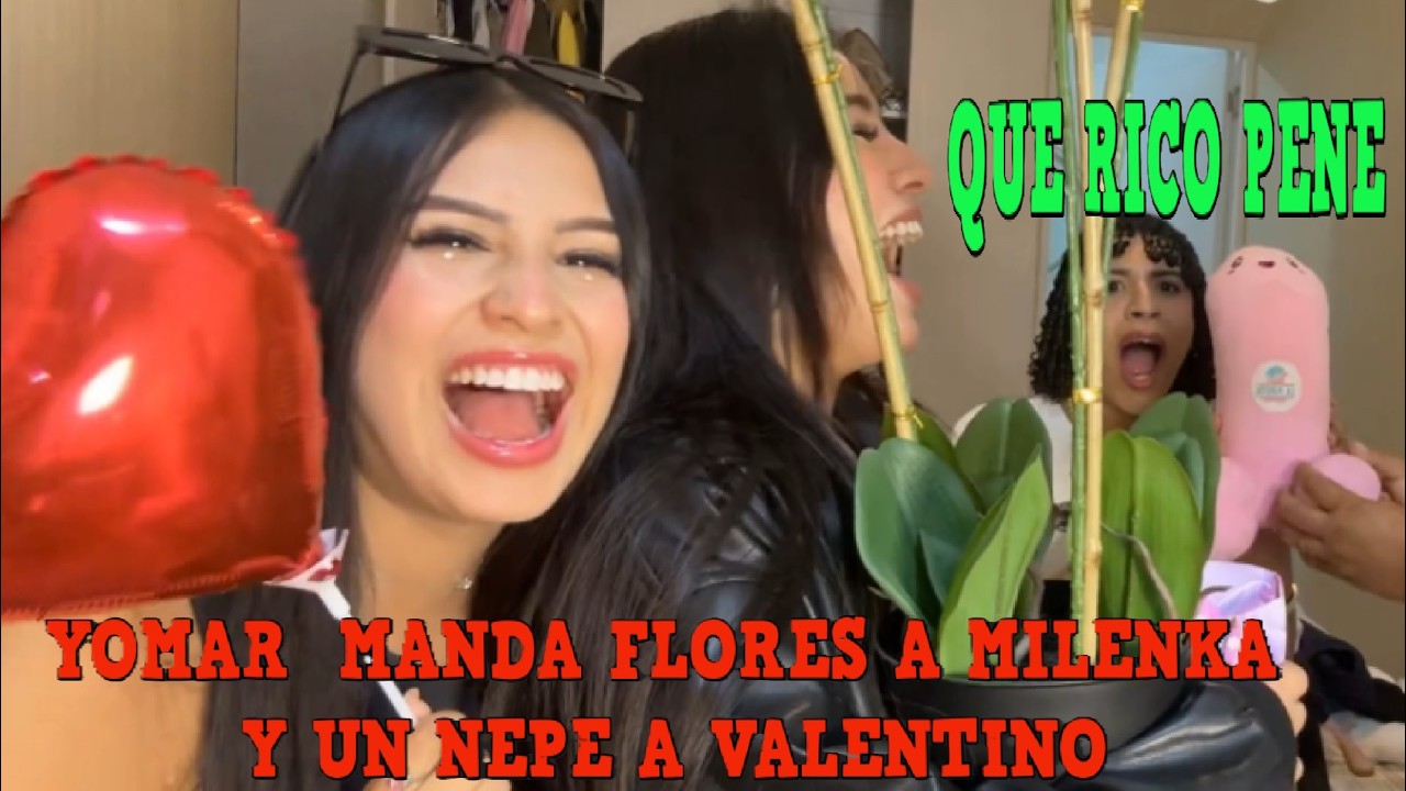 YOMAR LE REGALA FLORES  A MILENKA NOLASCO y UNA PlNG4 a VALENTINO ANTES DE IR AL TONO DE CHECHITO
