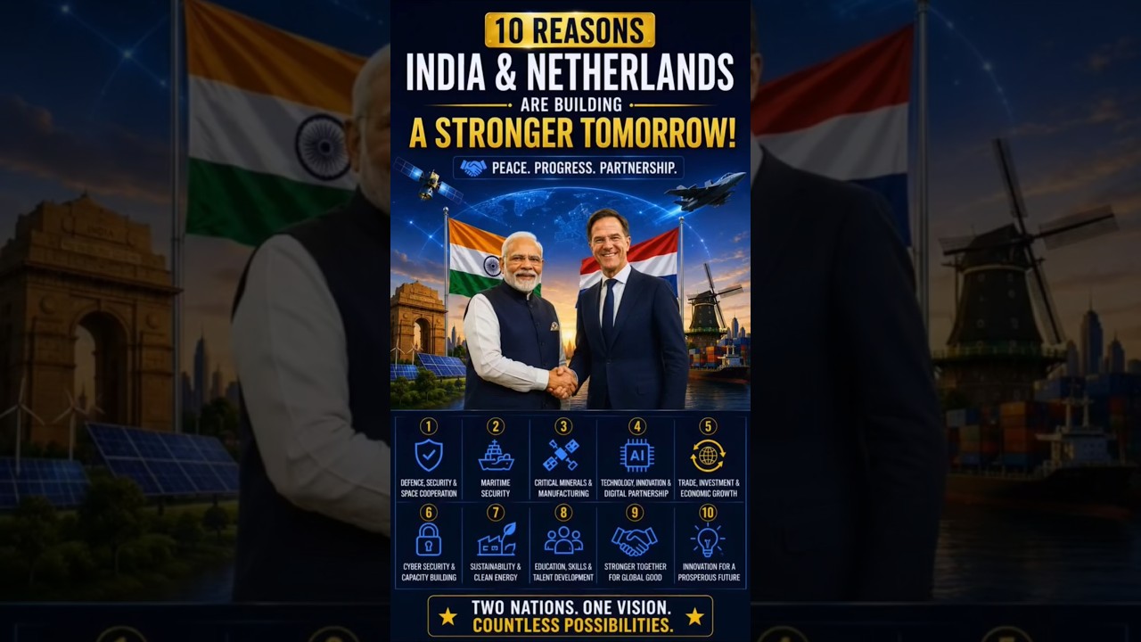 10 Reasons Why India & Netherlands Are Building a Stronger Tomorrow! 🇮🇳🤝🇳🇱 #shorts #geopolitics
