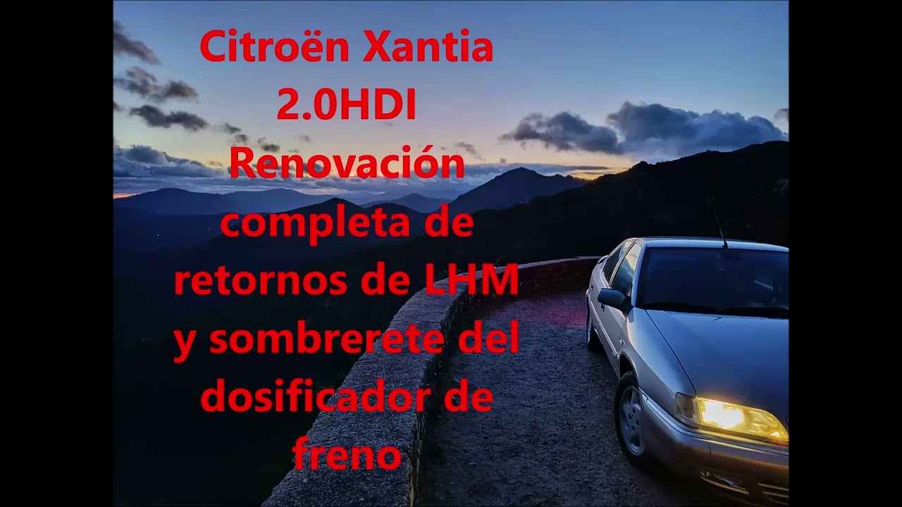 Sustitución total de retornos de LHM y sombrerete (95640067) Citroën Xantia Hidroneumático 6 esferas