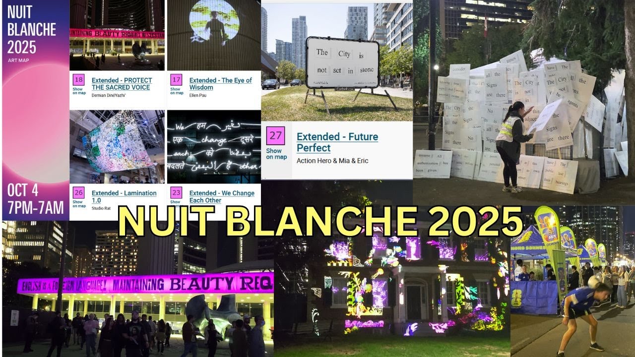 Nuit Blanche 2025 Toronto Oct 4 Annual All Night Art -Things To Do When Visit Toronto