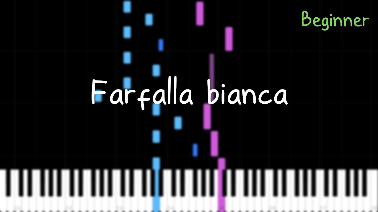 Farfalla bianca – Roberto Guerra (Piano Tutorial)