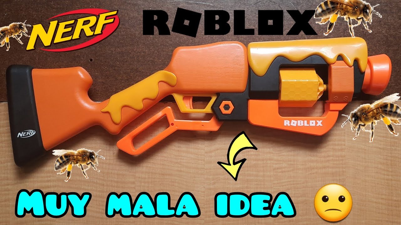 NERF  de  ROBLOX  de ABEJAS  ||  Nerf roblox honey  ||  unboxing y review