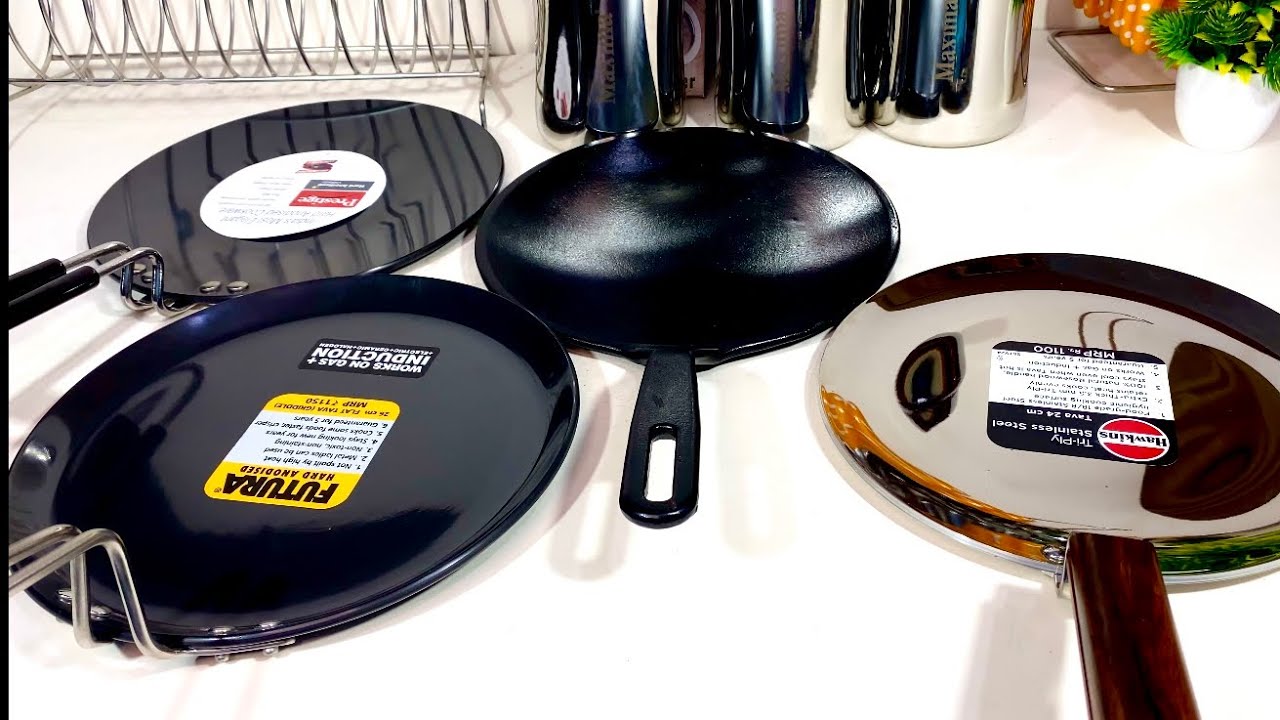 Roti Tawa to Buy | Futura Flat Tawa | Prestige Roti Tawa | Highkind cast Iron | Hawkins steel Tawa