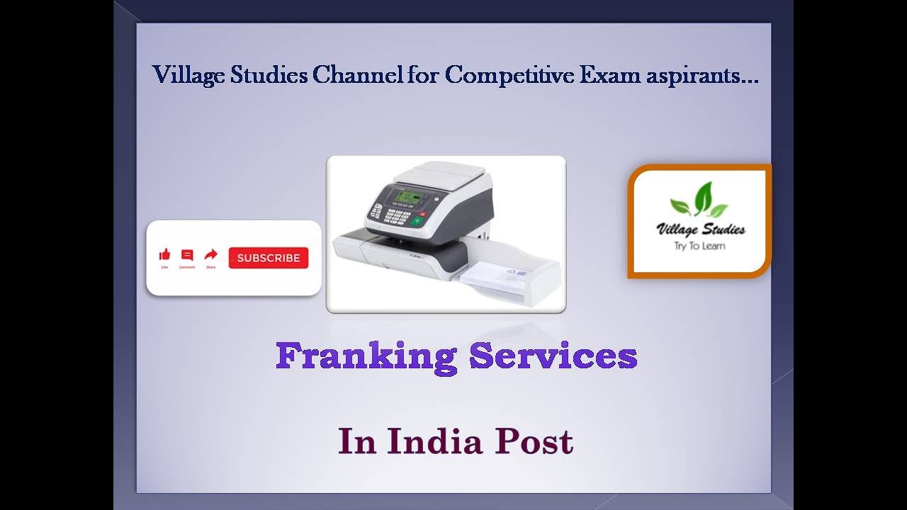 Franking Machine in India post