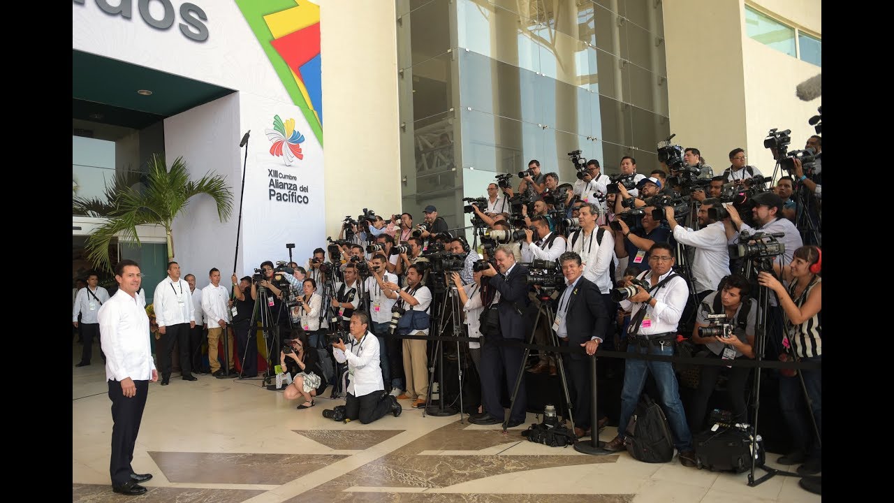 Arribo al Centro Internacional de Convenciones de Jefes de Estado miembros Alianza del Pacífico