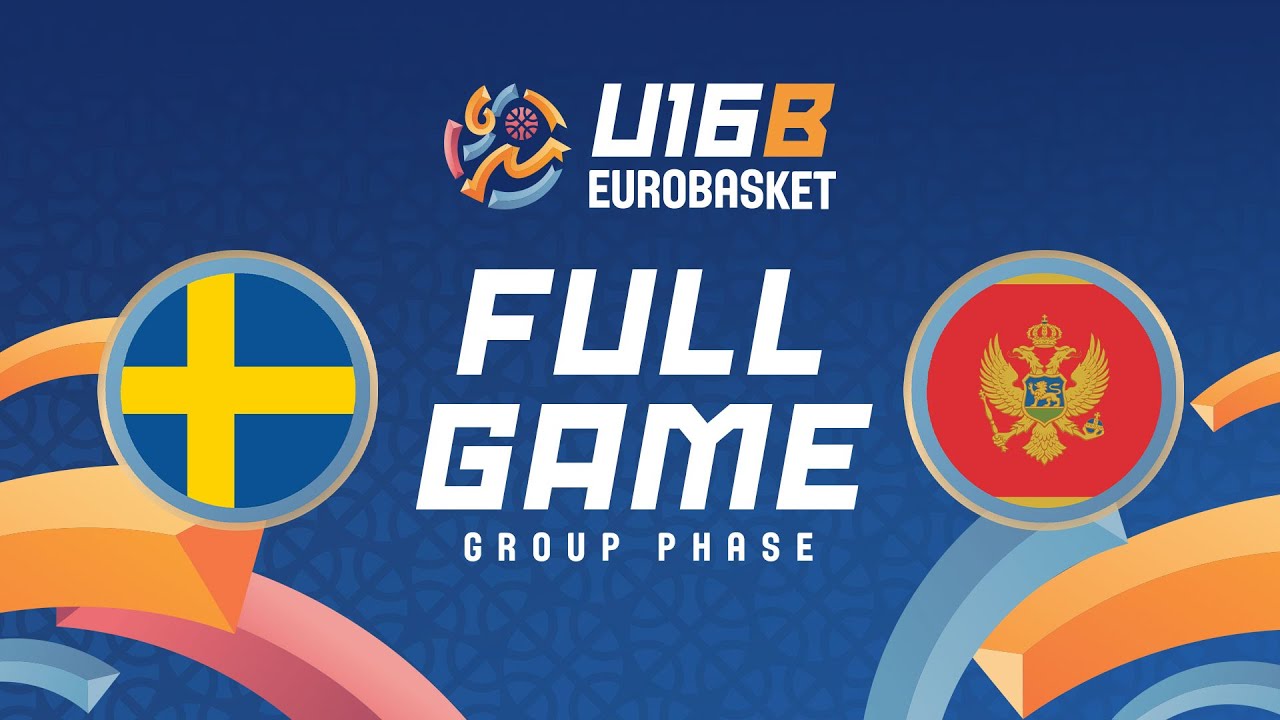Group Phase | Sweden v Montenegro | Full Basketball Game | FIBA U16 EuroBasket 2025 Division B