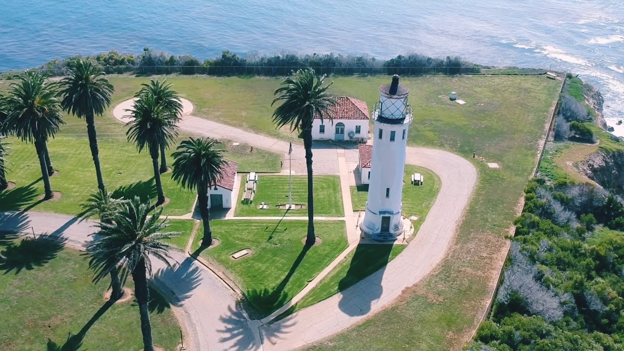 The Beach and Point Vicente Lighthouse in Rancho Palos Verdes [DJI Drone Video]
