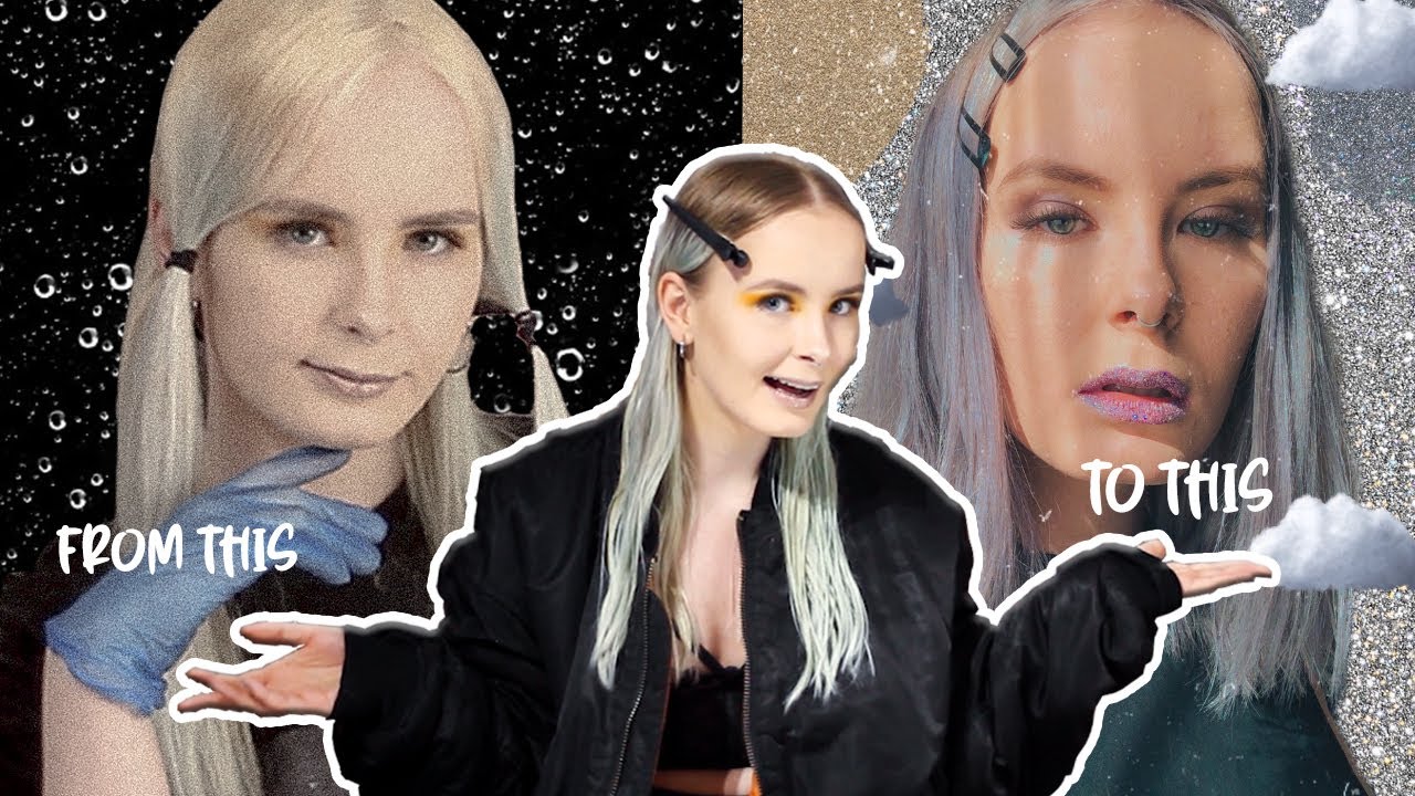 FULL METAMORPHOSIS OF MY HAIR WITH BLEACH LONDON PRODUCTS #greyhair