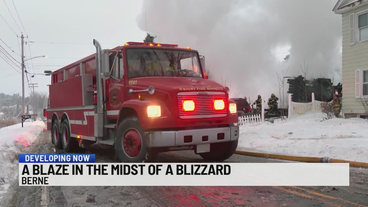 Fire closes portion of Route 443 in Berne