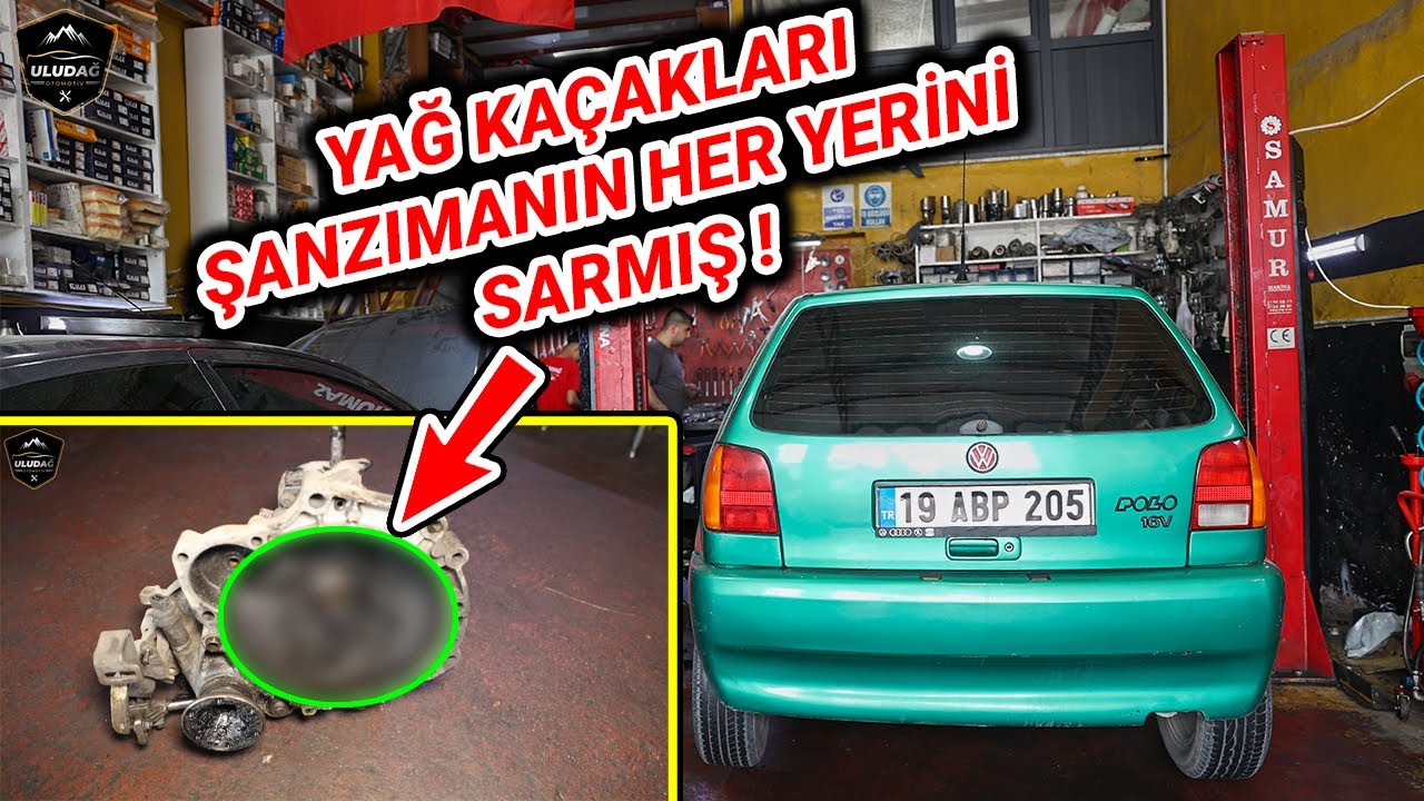 ARABA GERİ VİTES GEÇMİYOR ! EGZOZ PATLATIYOR !(Volkswagen Polo 16v Şanzıman Revizyon)